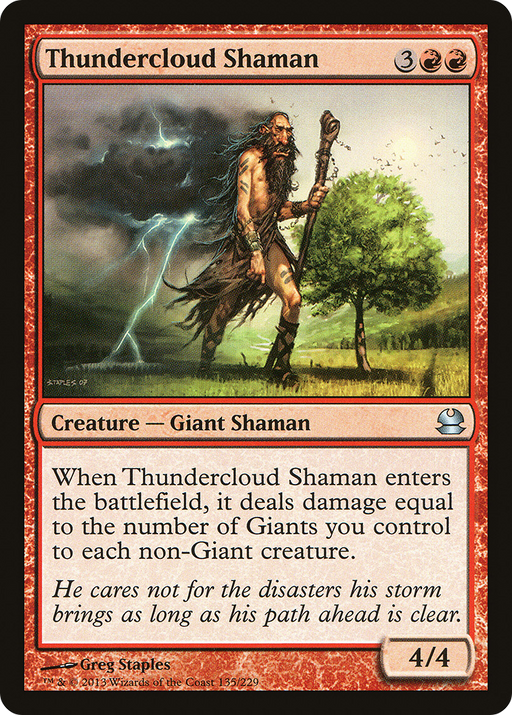 Thundercloud Shaman (MMA-135) [Modern Masters] Foil MTG Single Modern Masters