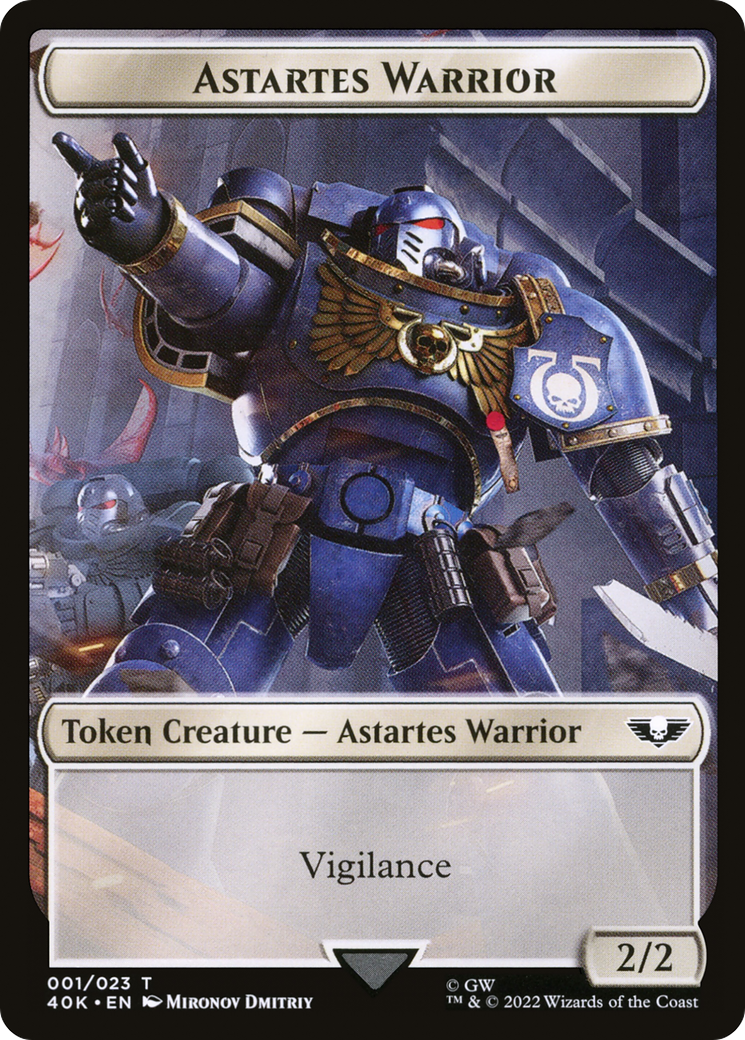 Astartes Warrior (T40K-001) [Tokens] Warhammer 40,000 Tokens MTG Single Wizards of the Coast
