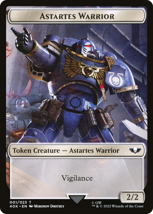 Astartes Warrior (T40K-001) [Tokens] Warhammer 40,000 Tokens MTG Single Wizards of the Coast