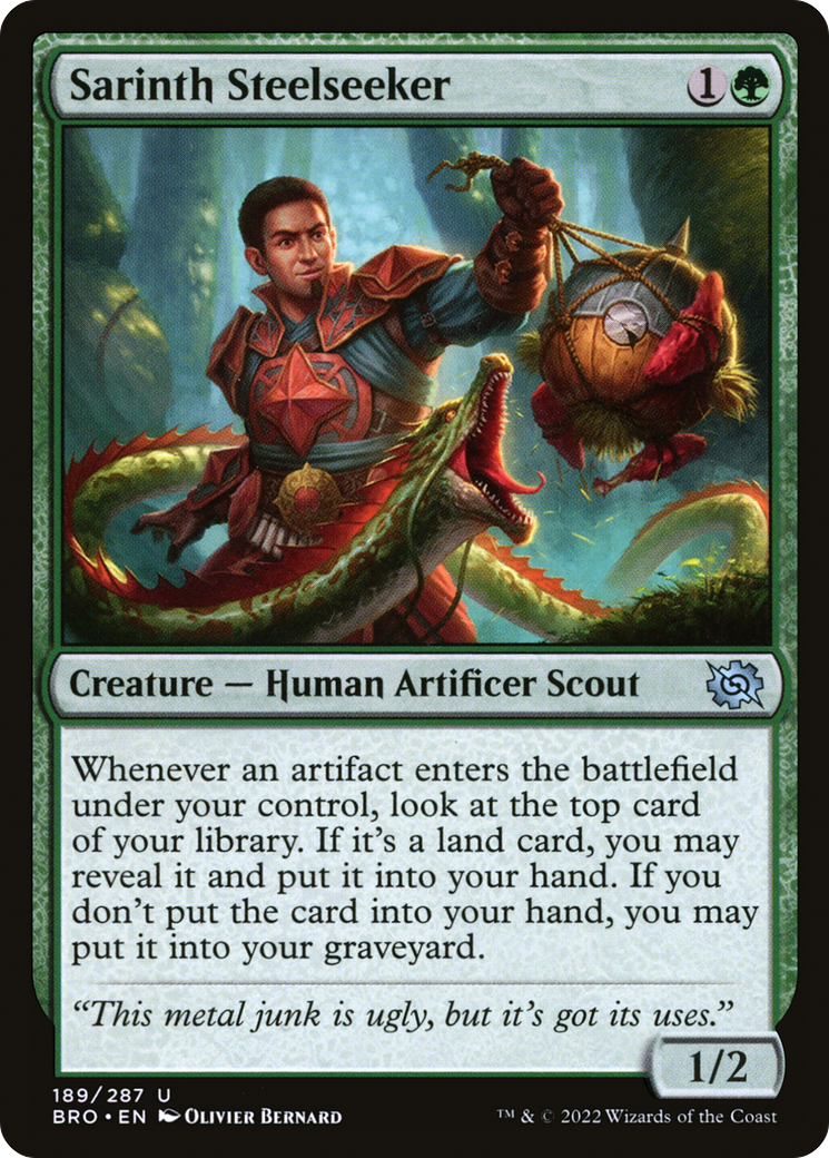 Sarinth Steelseeker (BRO-189) [The Brothers' War] MTG Single Wizards of the Coast