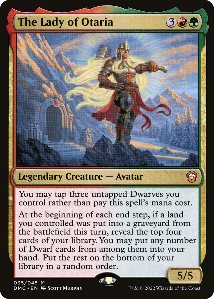The Lady of Otaria (DMC-035) [Dominaria United Commander] MTG Single Wizards of the Coast