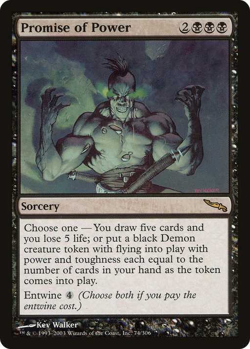 Promise of Power (MRD-074) [Mirrodin] Foil MTG Single Wizards of the Coast