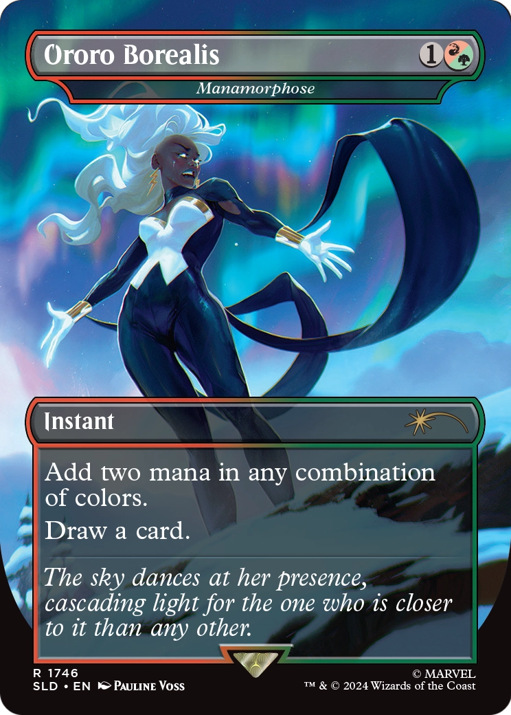 Ororo Borealis - Manamorphose (SLD-1746) [Secret Lair] Drop (Borderless) Foil MTG Single Wizards of the Coast