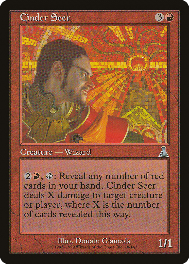 Cinder Seer (UDS-078) [Urza's Destiny] Foil MTG Single Wizards of the Coast