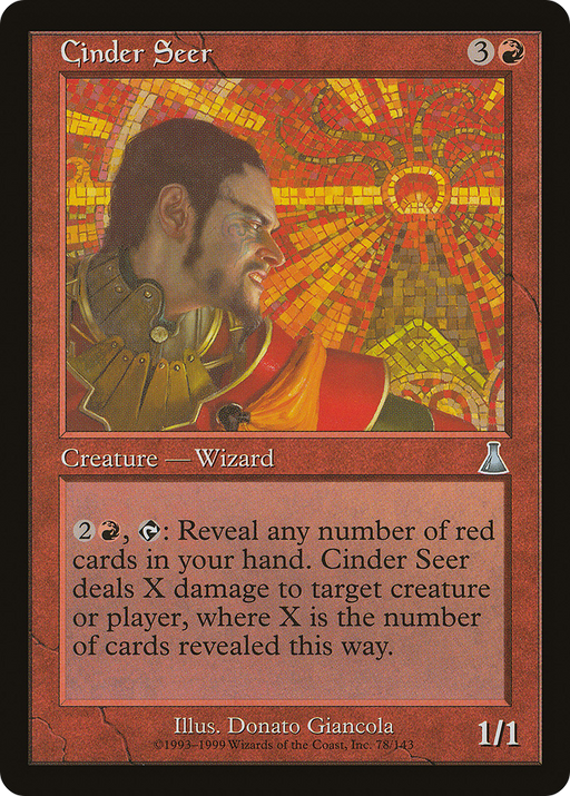 Cinder Seer (UDS-078) [Urza's Destiny] MTG Single Wizards of the Coast