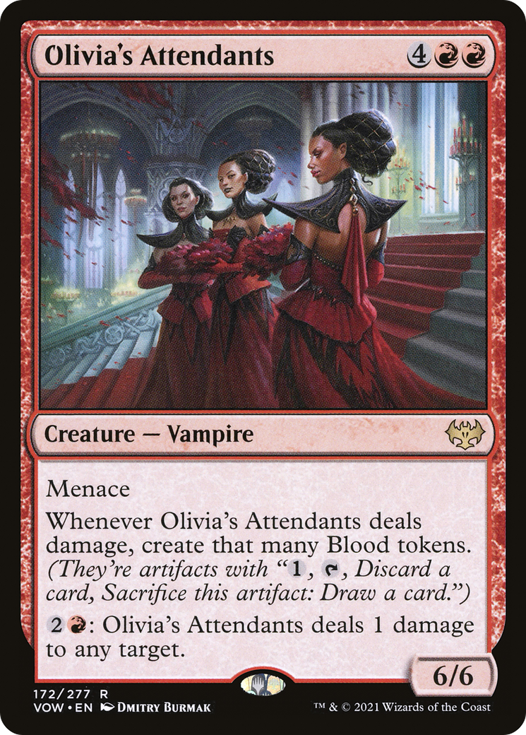 Olivia's Attendants (VOW-172) [Innistrad: Crimson Vow] Foil MTG Single Wizards of the Coast