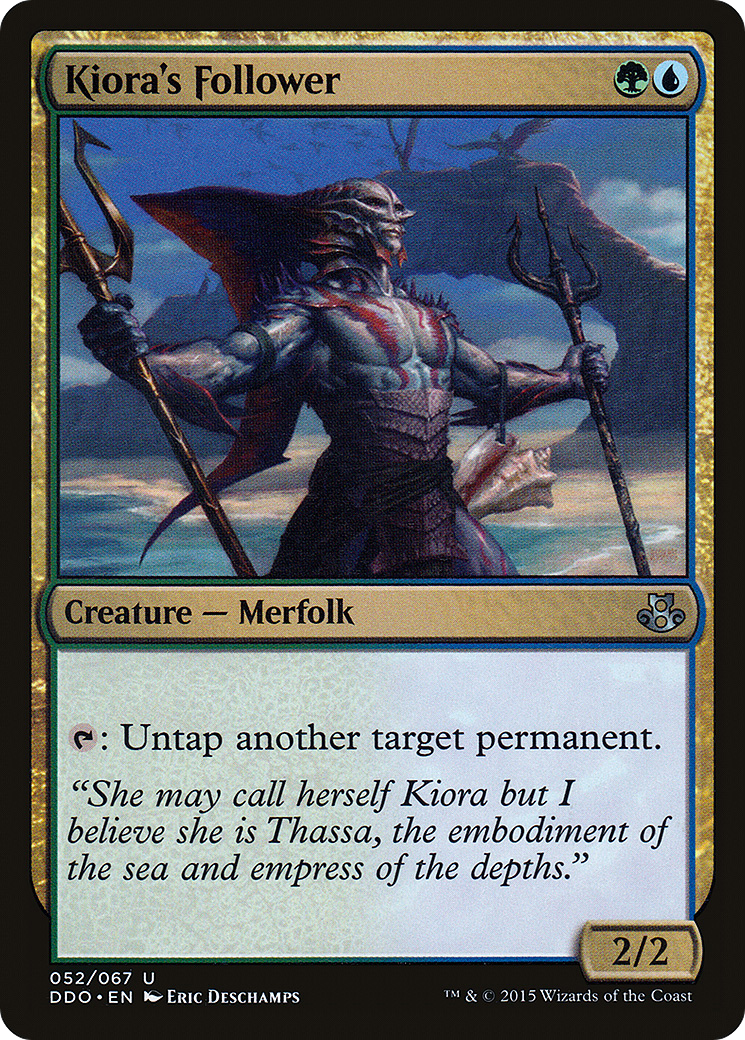 Kiora's Follower (DDO-052) [Misc] Duel Decks: Elspeth vs. Kiora MTG Single Wizards of the Coast