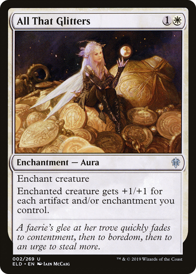 All That Glitters (ELD-002) [Throne of Eldraine] Foil MTG Single Wizards of the Coast