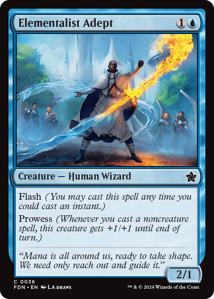 Elementalist Adept (FDN-036) [Foundations] MTG Single Wizards of the Coast