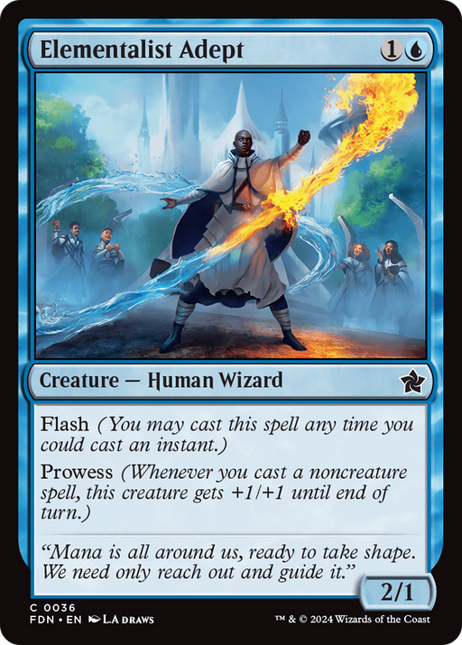 Elementalist Adept (FDN-036) [Foundations] MTG Single Wizards of the Coast