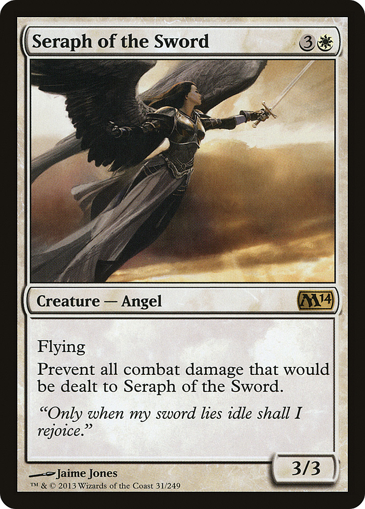 Seraph of the Sword (M14-031) [Magic 2014] Foil MTG Single Wizards of the Coast