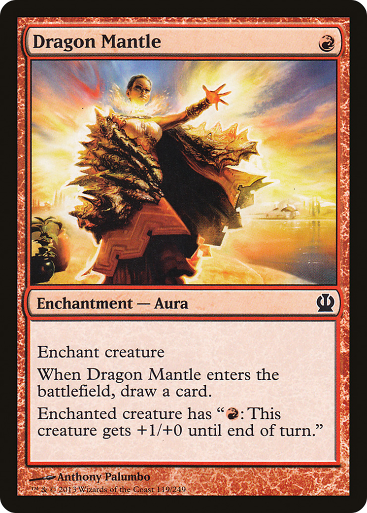 Dragon Mantle (THS-119) [Theros] Foil MTG Single Wizards of the Coast