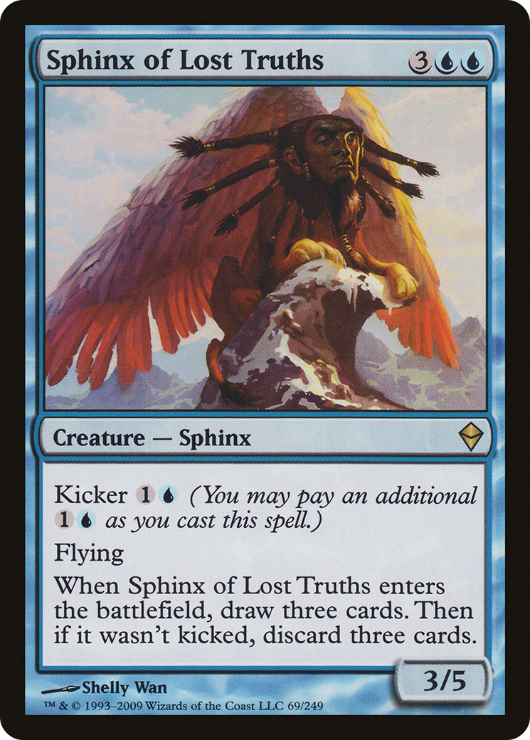Sphinx of Lost Truths (ZEN-069) [Zendikar] Foil MTG Single Wizards of the Coast