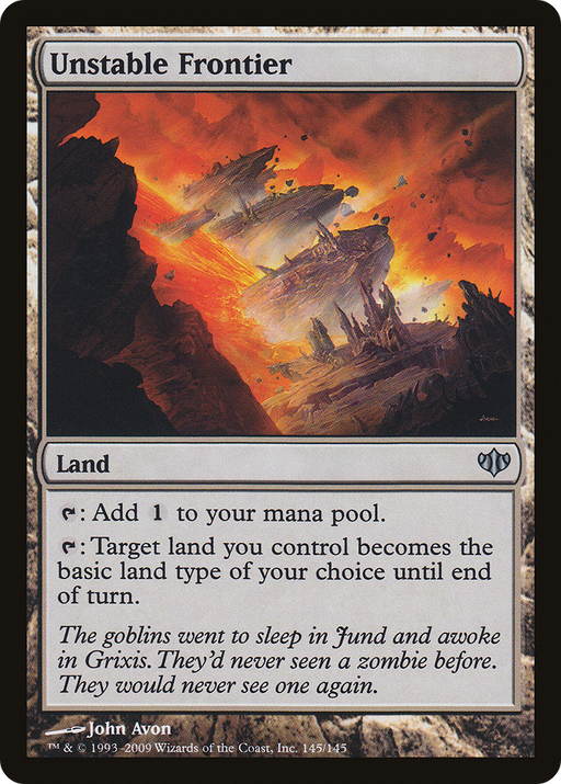 Unstable Frontier (CON-145) [Conflux] MTG Single Wizards of the Coast