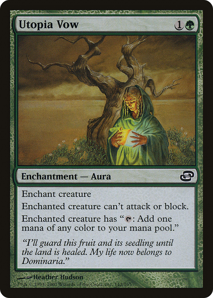 Utopia Vow (PLC-142) [Planar Chaos] MTG Single Planar Chaos