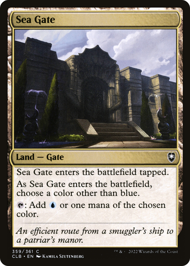 Sea Gate (CLB-359) [Commander Legends: Battle for Baldur's Gate] MTG Single Wizards of the Coast