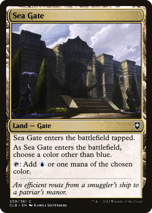 Sea Gate (CLB-359) [Commander Legends: Battle for Baldur's Gate] MTG Single Wizards of the Coast
