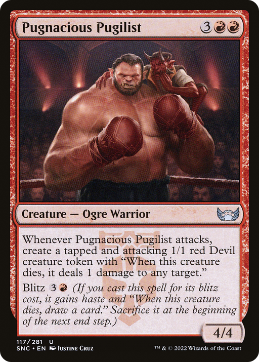 Pugnacious Pugilist (SNC-117) [Streets of New Capenna] MTG Single Wizards of the Coast