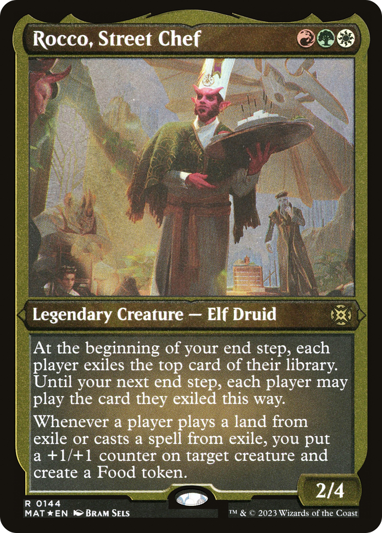 Rocco, Street Chef (MAT-144) [March of the Machine: The Aftermath] Etched Foil MTG Single Wizards of the Coast