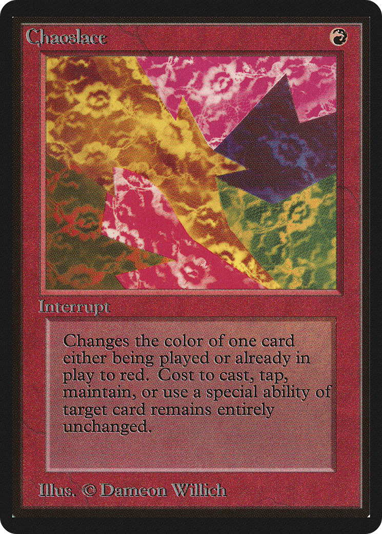 Chaoslace (LEB-) [Oldschool] Limited Edition Beta MTG Single Wizards of the Coast
