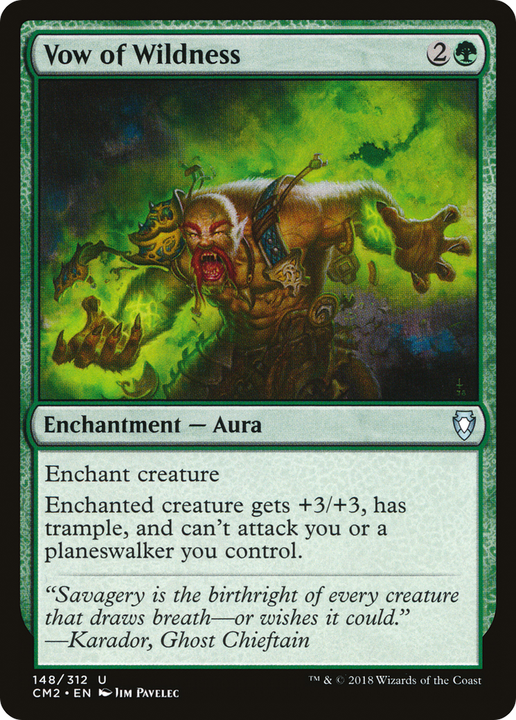 Vow of Wildness (CM2-148) [Commander Anthology Volume II] MTG Single Wizards of the Coast