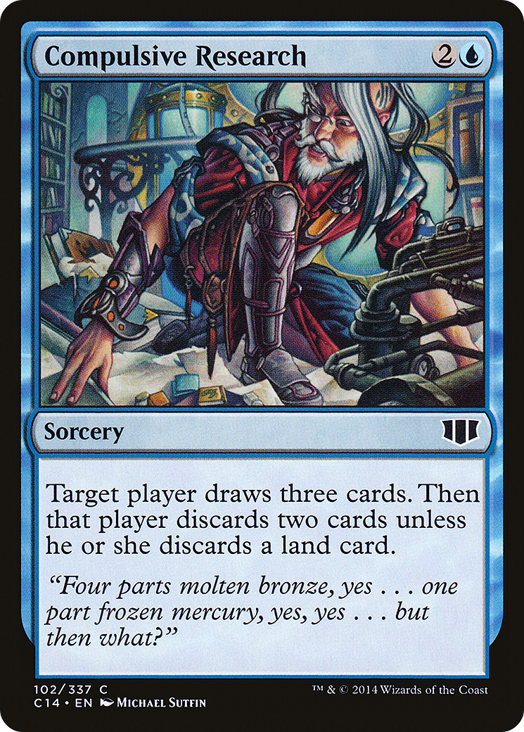 Compulsive Research (C14-102) [Commander 2014] MTG Single Wizards of the Coast