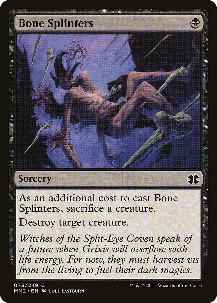 Bone Splinters (MM2-073) [Modern Masters 2015] Foil MTG Single Wizards of the Coast