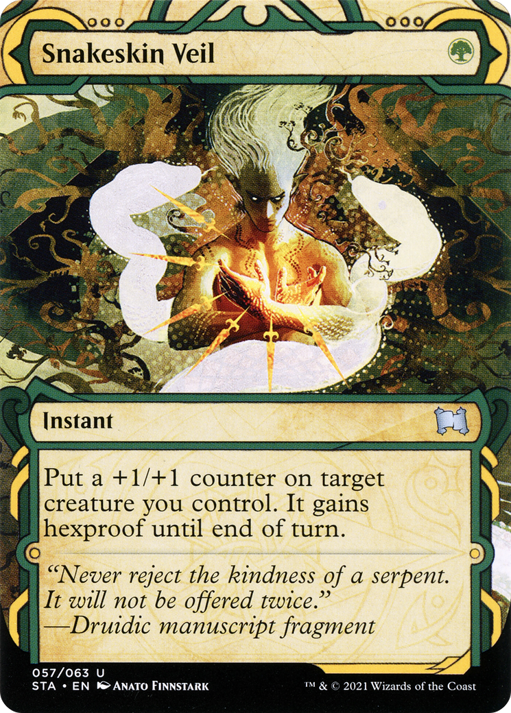 Snakeskin Veil (STA-057) [Strixhaven Mystical Archive] (Showcase) (Borderless) Foil MTG Single Wizards of the Coast