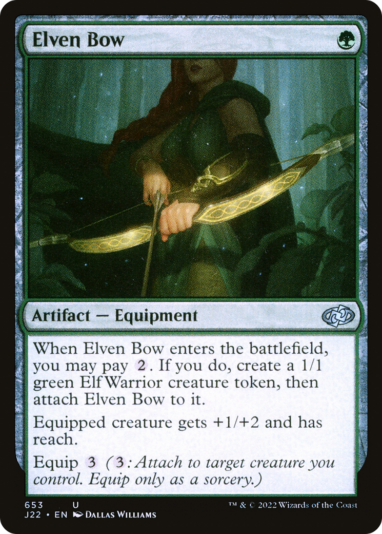 Elven Bow (J22-653) [Jumpstart 2022] MTG Single Wizards of the Coast