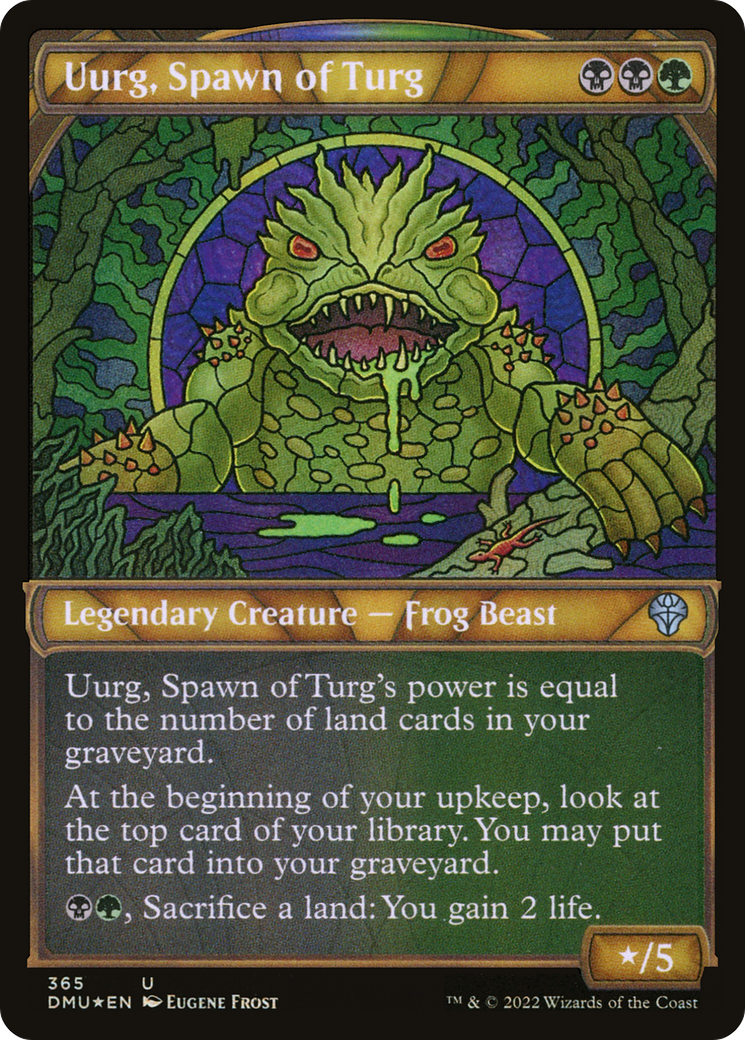 Uurg, Spawn of Turg (Textured Foil) (DMU-365) [Dominaria United] (Showcase) Foil MTG Single Wizards of the Coast
