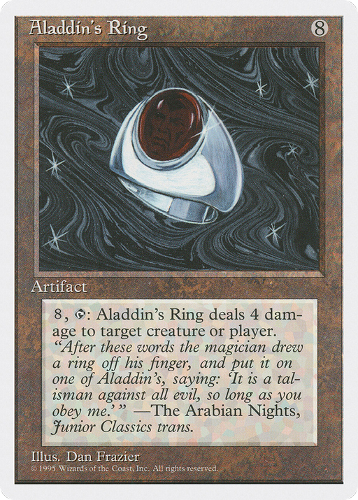 Aladdin's Ring (4ED-292) [Fourth Edition] MTG Single Wizards of the Coast
