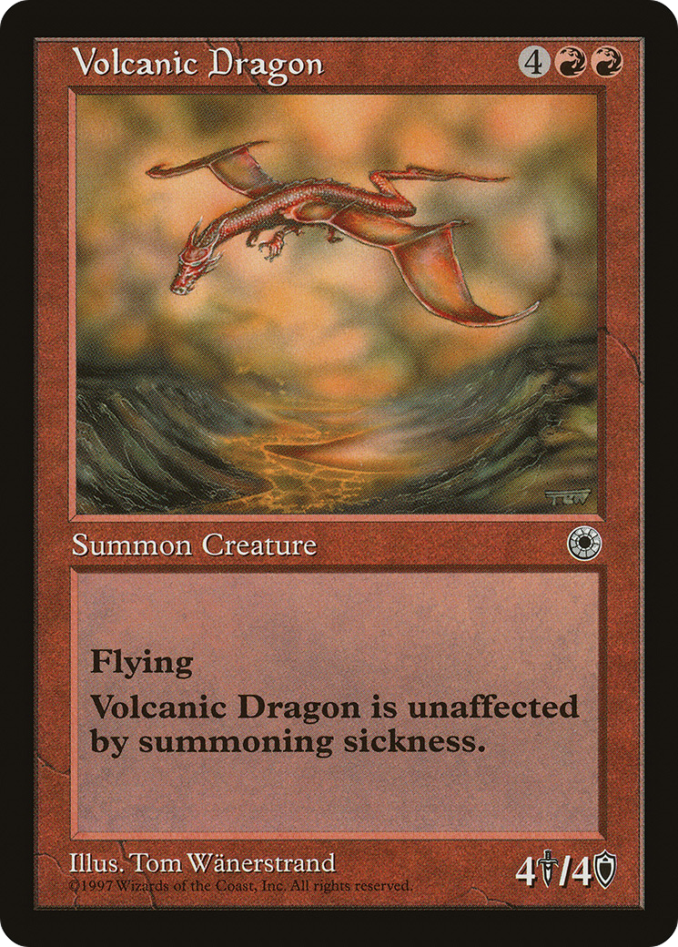 Volcanic Dragon (POR-153) [Misc] Portal MTG Single Wizards of the Coast