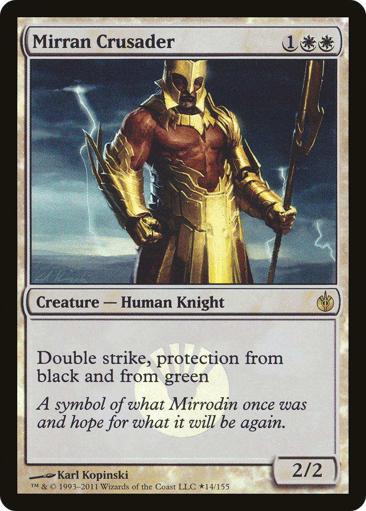 Mirran Crusader (BABP-014) [Mirrodin Besieged Promos] Foil MTG Single Wizards of the Coast