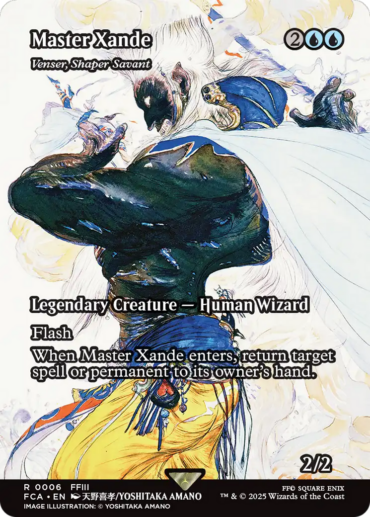 Master Xande - Venser, Shaper Savant (Showcase) (FCA-006) [FINAL FANTASY: Through the Ages] / Master Xande (Borderless) MTG Single Wizards of the Coast