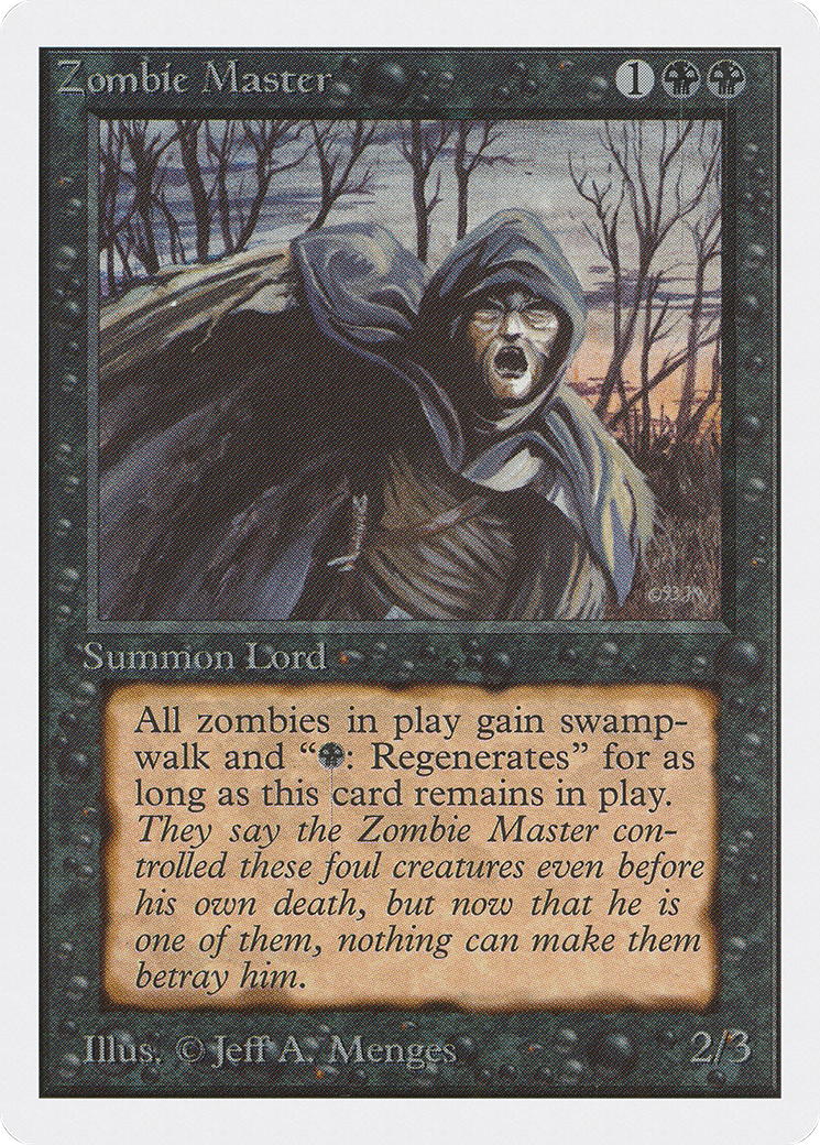 Zombie Master (2ED-138) [Oldschool] Unlimited Edition MTG Single Wizards of the Coast