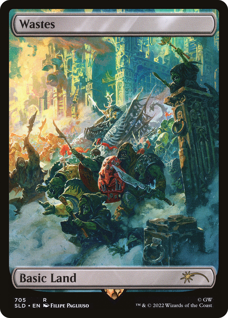 Wastes (705) - Full Art (SLD-705) [Secret Lair] Drop Foil MTG Single Wizards of the Coast