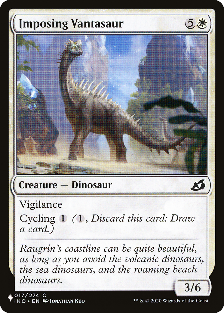 Imposing Vantasaur (LIST-IKO-17) [Mystery Booster] The List MTG Single Wizards of the Coast