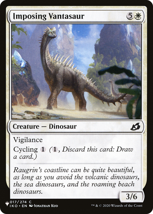 Imposing Vantasaur (LIST-IKO-17) [Mystery Booster] The List MTG Single Wizards of the Coast