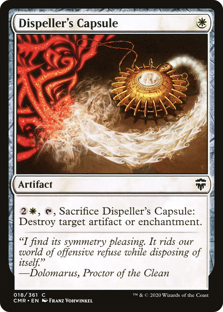 Dispeller's Capsule (CMR-018) [Commander Legends] Foil MTG Single Wizards of the Coast