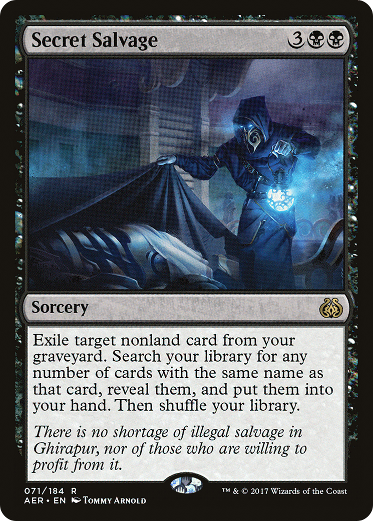 Secret Salvage (AER-071) [Aether Revolt] Foil MTG Single Wizards of the Coast