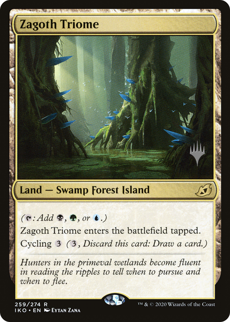 Zagoth Triome (PPIKO-259) [Ikoria: Lair of Behemoths Promos] Foil MTG Single Wizards of the Coast