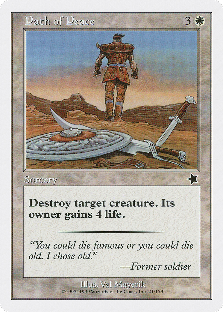 Path of Peace (S99-021) [Misc] Starter 1999 MTG Single Wizards of the Coast