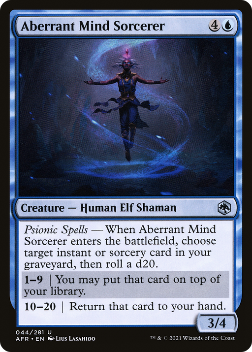 Aberrant Mind Sorcerer (AFR-044) [Adventures in the Forgotten Realms] MTG Single Wizards of the Coast