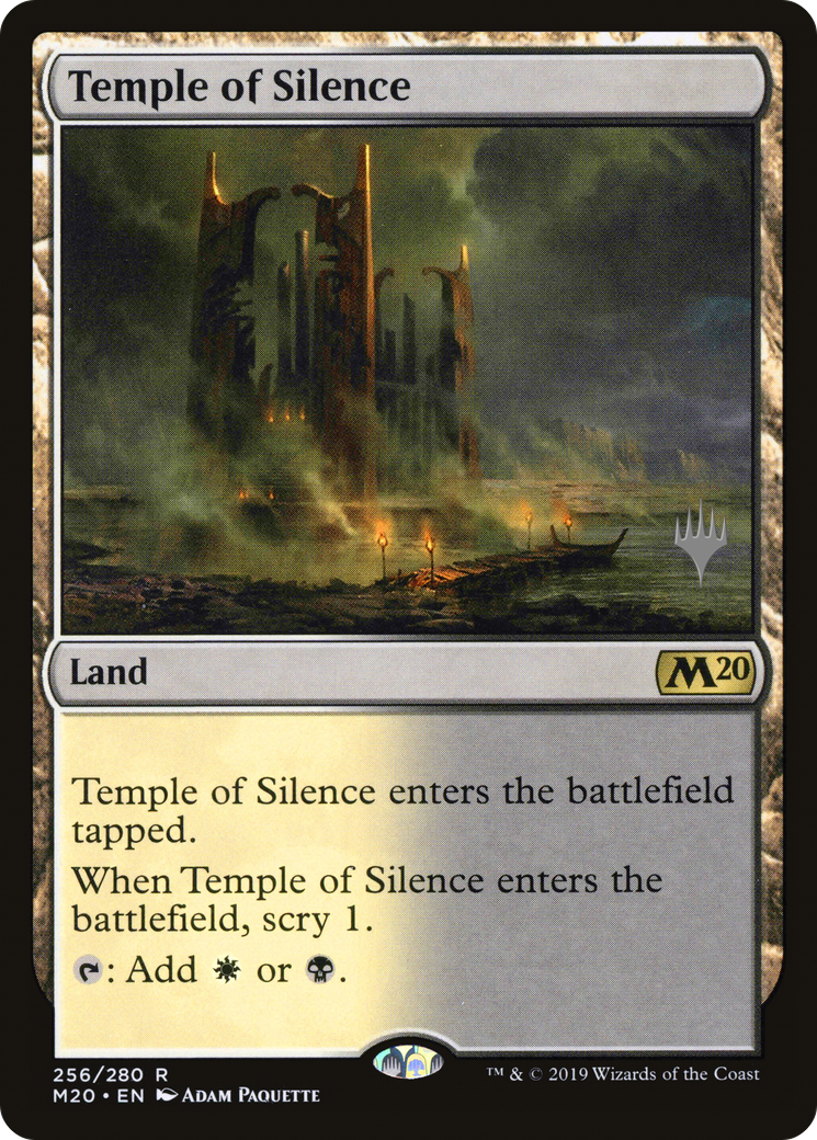 Temple of Silence (PPM20-256P) [Core Set 2020 Promos] MTG Single Wizards of the Coast