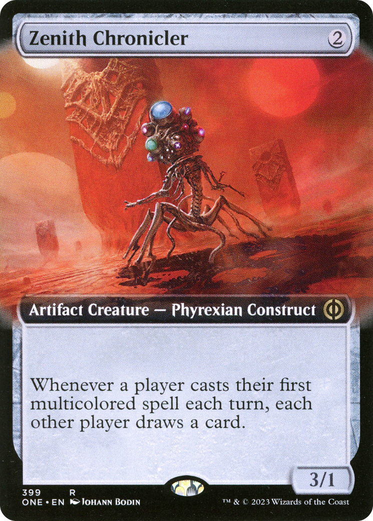 Zenith Chronicler (ONE-399) [Phyrexia: All Will Be One] (Extended Art) MTG Single Wizards of the Coast
