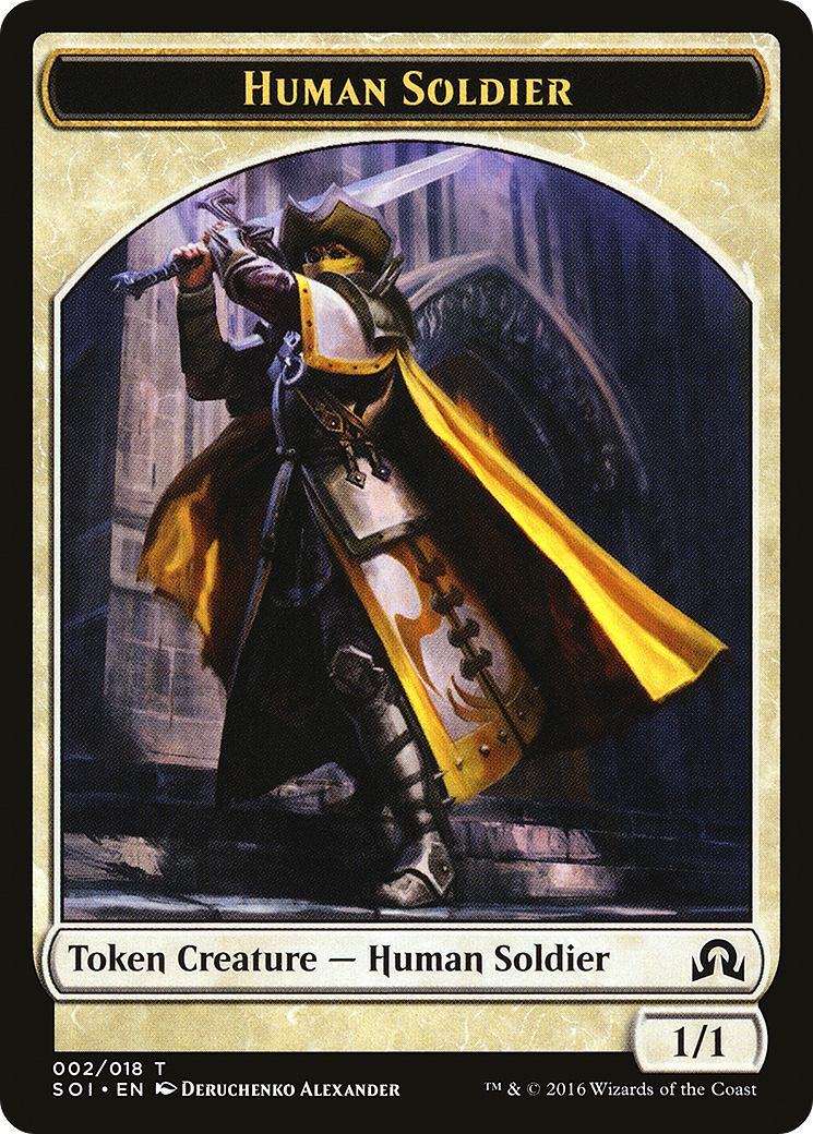 Human Soldier (SOI-002) [Tokens] Shadows over Innistrad Tokens MTG Single Wizards of the Coast