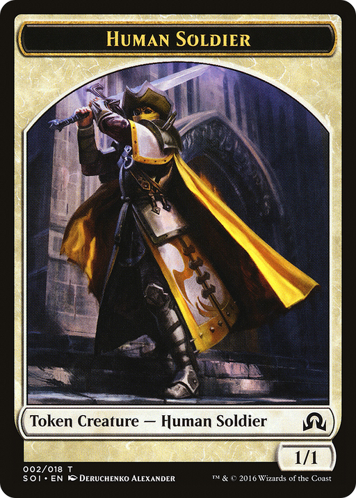 Human Soldier (SOI-002) [Tokens] Shadows over Innistrad Tokens MTG Single Wizards of the Coast