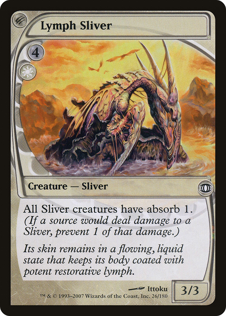 Lymph Sliver (FUT-026) [Future Sight] Foil MTG Single Wizards of the Coast