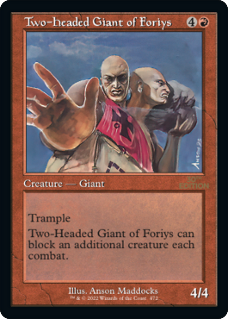 Two-Headed Giant of Foriys (30A-472) [30th Anniversary Edition] MTG Single Wizards of the Coast