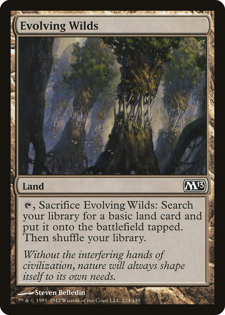 Evolving Wilds (M13-224) [Magic 2013] Foil MTG Single Wizards of the Coast